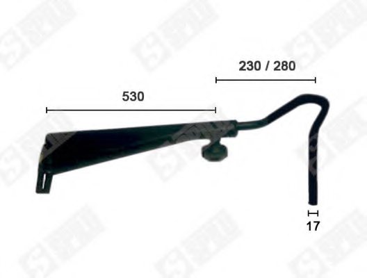 SPILU 61941 Holder, outside mirror